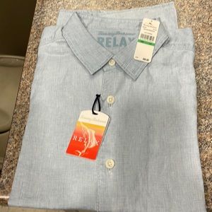 Tommy Bahama short sleeve button down shirt. New.